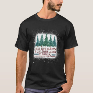 Camiseta Árvores De Árvore Escutam E As Crianças Ouvem Blis