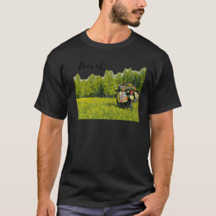 Camiseta Árvores de bicicleta de Viagem de motocicleta e Fl