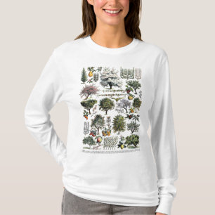Camiseta Árvores de Flores do Jardim Árvores de Fruta Natur