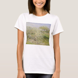 Camiseta Árvores de fruta do primavera de Claude Monet   n