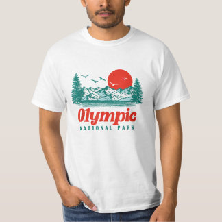 Camiseta Árvores de Montanha do Parque Nacional da olimpiad