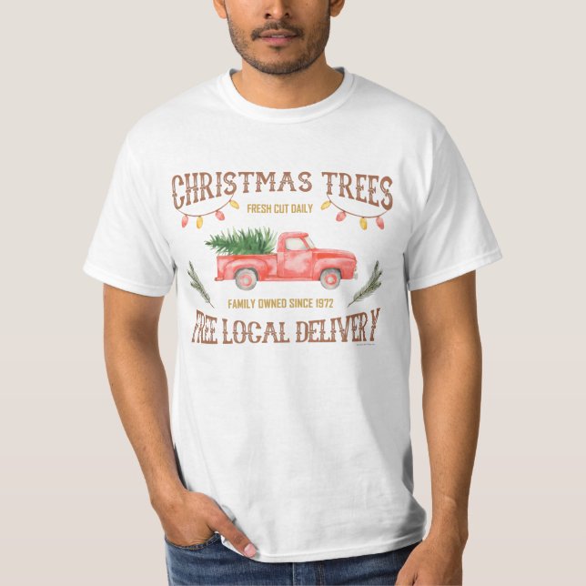CAMISETA ÁRVORES DE NATAL (Frente)