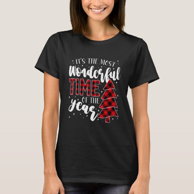 Camiseta Árvores de Natal É a época mais maravilhosa (Frente)