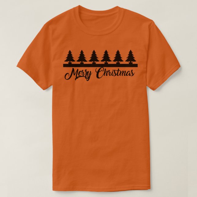 Camiseta Árvores de Natal Feliz Natal  (Frente do Design)