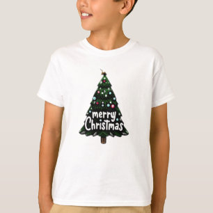 Camiseta Árvores de Natal Festivas