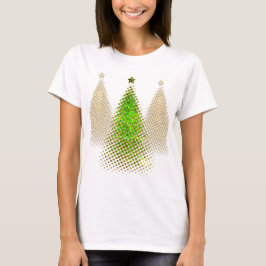Camiseta Árvores de Natal Festivas