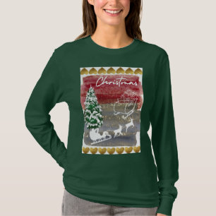 Camiseta Árvores de Natal vintage