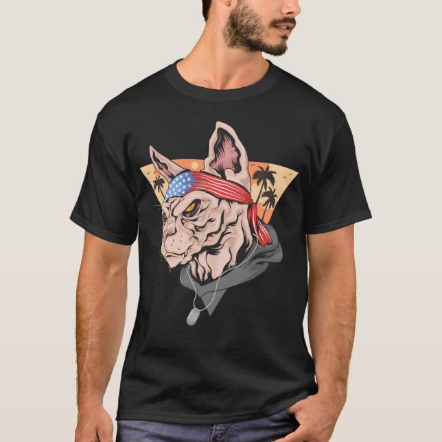 Camiseta Árvores de Palma de Gato de Vet (Frente)