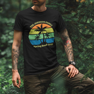 Camiseta Árvores de Palma de Praia Tropicais legal e Person