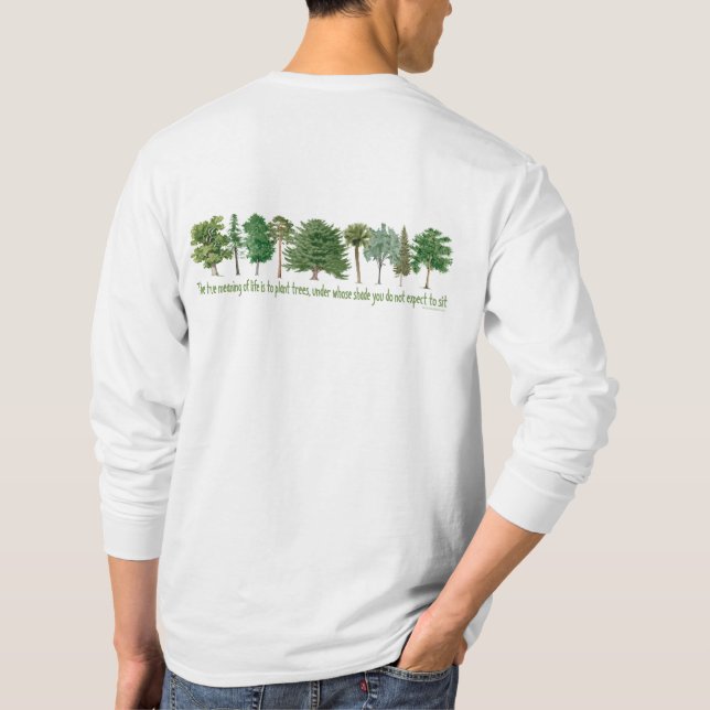 Camiseta Árvores de Plantas - Tree Lover, Hugger (Verso)