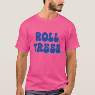 Camiseta Árvores de rolo Superdimensionadas