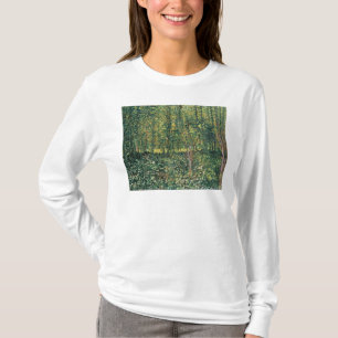 Camiseta Árvores de Vincent van Gogh e Undergrowth, 1887