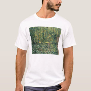 Camiseta Árvores de Vincent van Gogh e Undergrowth, 1887