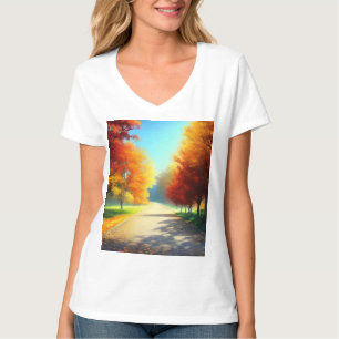 Camiseta Árvores do outono na Floresta