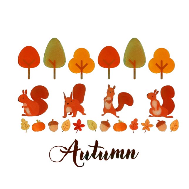 Camiseta Árvores e Esquilos de outono (Criador carregado)