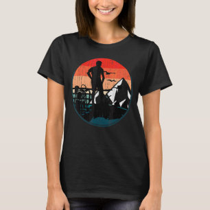 Camiseta Árvores Florestais Retrorísticas Campos Hiker Mont