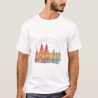 Camiseta Árvores - Montanha da Floresta Natural
