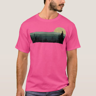 Camiseta Árvores Natureza Montam Aventura Ao Ar Exterior