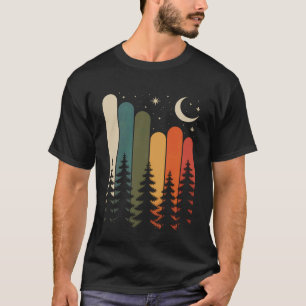 Camiseta Árvores Natureza Montanhas Aventura Exterior Vida