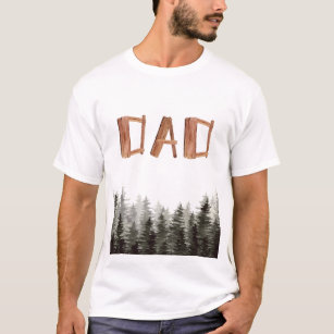 Camiseta Árvores Pai de aniversário de madeira T-Shirt