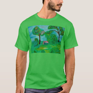 Camiseta Árvores paisagem verde
