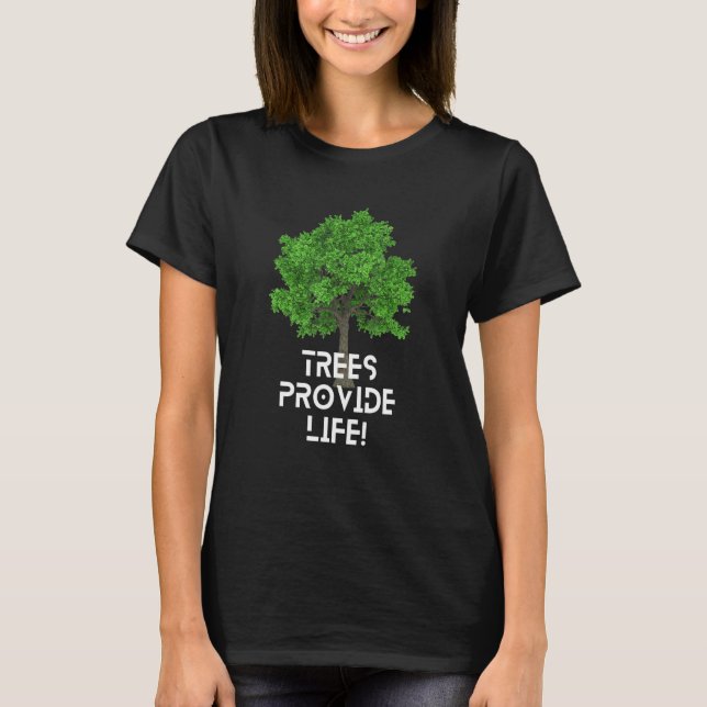Camiseta Árvores Proporcionam Vida! Dia Internacional Das F (Frente)