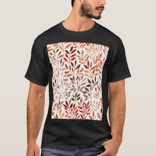 Camiseta Árvores retrógradas, padrão sem costura de aquarel