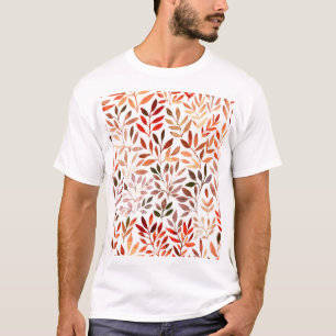 Camiseta Árvores retrógradas, padrão sem costura de aquarel