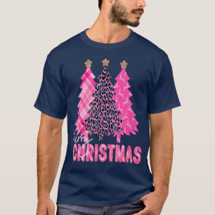 Camiseta Árvores Rosa Feliz de Natal