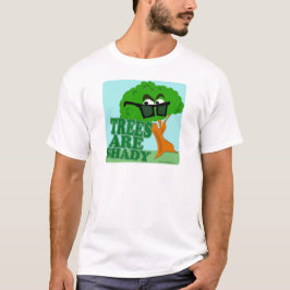 Camiseta Árvores São Cartoons De Natureza Tão Engraçados