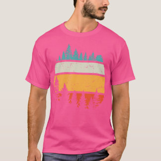 Camiseta Árvores Selvagens ao ar livre Gráfico Florestal Re