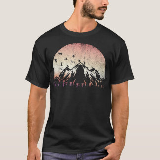 Camiseta Árvores Selvagens ao ar livre Montagem de Floresta