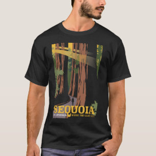 Camiseta Árvores Sequoia da Califórnia Nacional