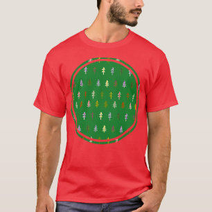 Camiseta Árvores Verdes Círculo Natural Gráfico