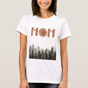 Camiseta Árvores Verdes Russas Mãe
