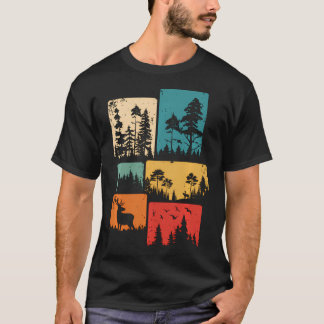Camiseta Árvores Vida Selvagem Natureza Ao Ar Livre Florest