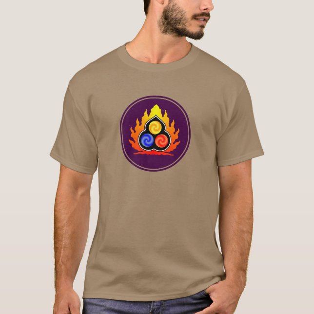 Camiseta As 3 jóias - taoísmo/Tao Te Ching/Lao Tzu (Frente)