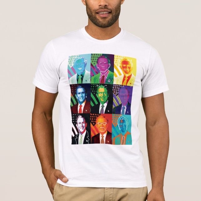 Camiseta As 9 caras do t-shirt de Bush (Frente)