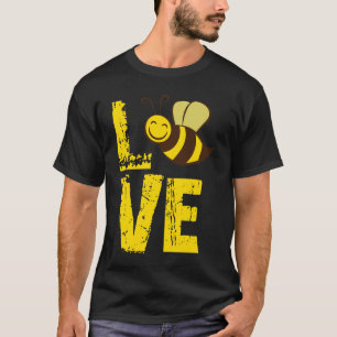 Camiseta As abelhas do amor, amante da abelha, presente da