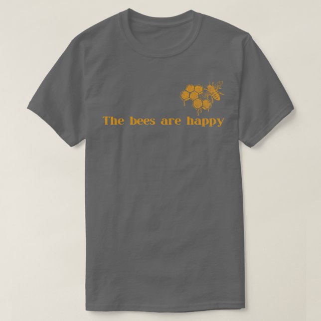 Camiseta As Abelhas São Felizes Valheim (Frente do Design)