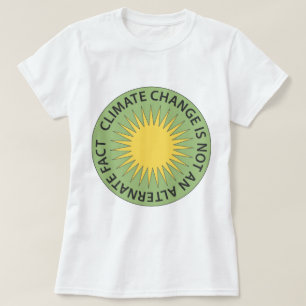 Camiseta As alterações climáticas não são um fato