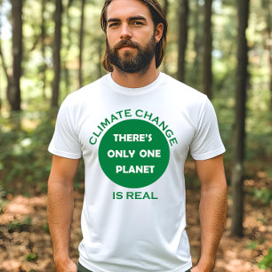 Camiseta as alterações climáticas são reais