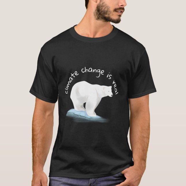 Camiseta As Alterações Climáticas São Um Verdadeiro Aquecim (Frente)