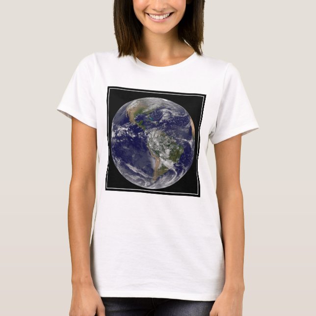 Camiseta As Américas No Dia Da Terra. (Frente)
