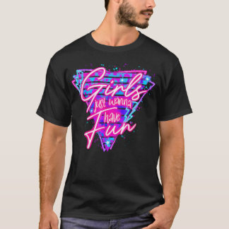 Camiseta As Anos 80 Engraçadas Querem Divertir-Se Com O Est