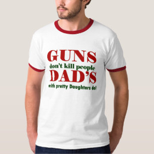 Camiseta as armas não matam as pessoas do pai com filhas