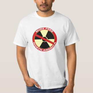 Camiseta As armas nucleares livram America do Norte