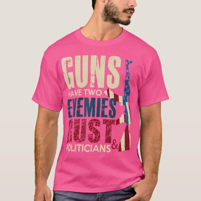 Camiseta As Armas Têm Dois Inimigos A Confiar E Os Político (Frente)