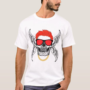 CAMISETA AS ASAS E OLHOS DE CALAVERA