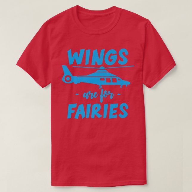 Camiseta As Asas São Para As Fadas (Frente do Design)